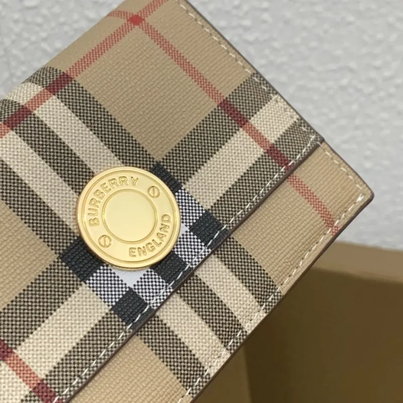 Burberry Vintage Check Compact Wallet - Image 5