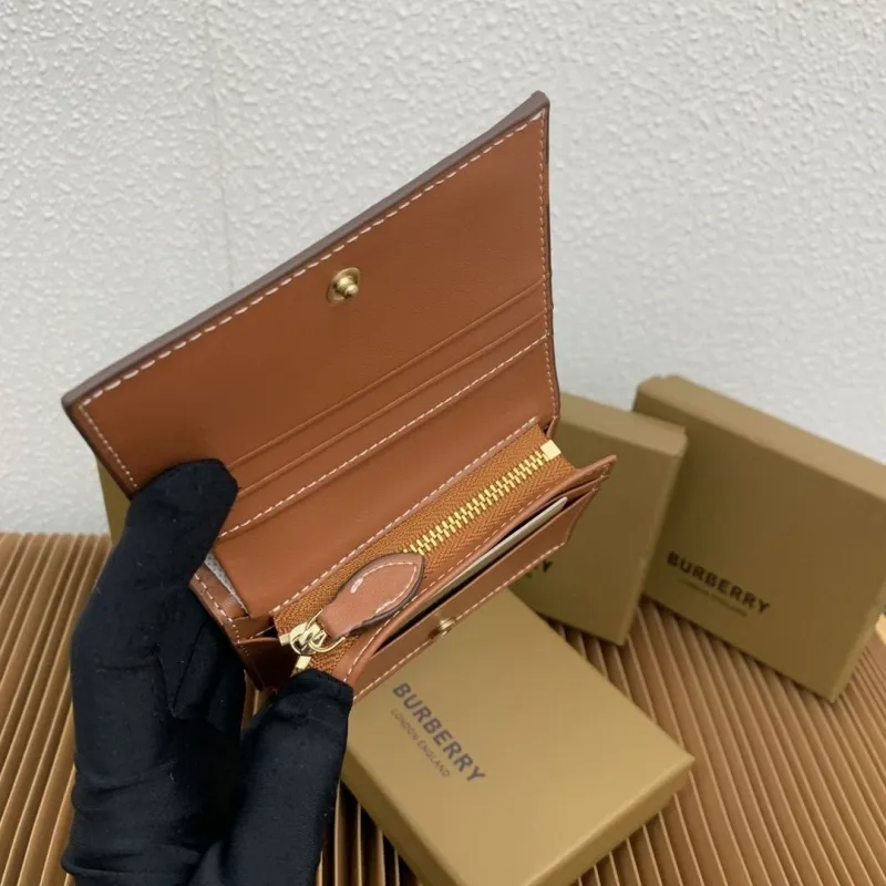 Burberry Vintage Check Compact Wallet - Image 8