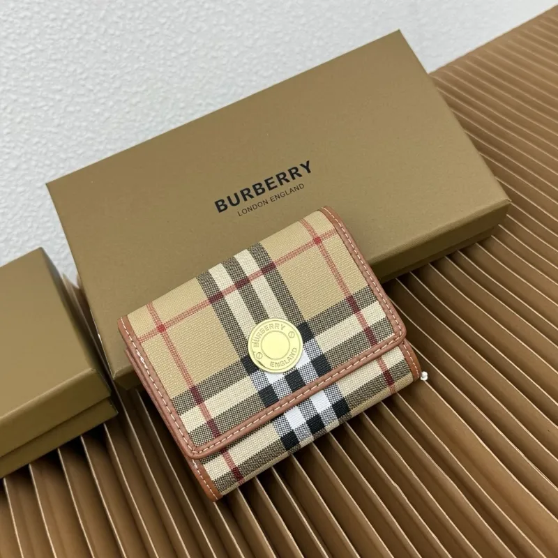 Burberry Vintage Check Small Trifold Wallet
