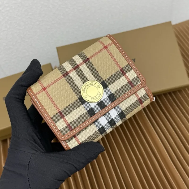 Alternative view of Burberry Vintage Check Small Trifold Wallet