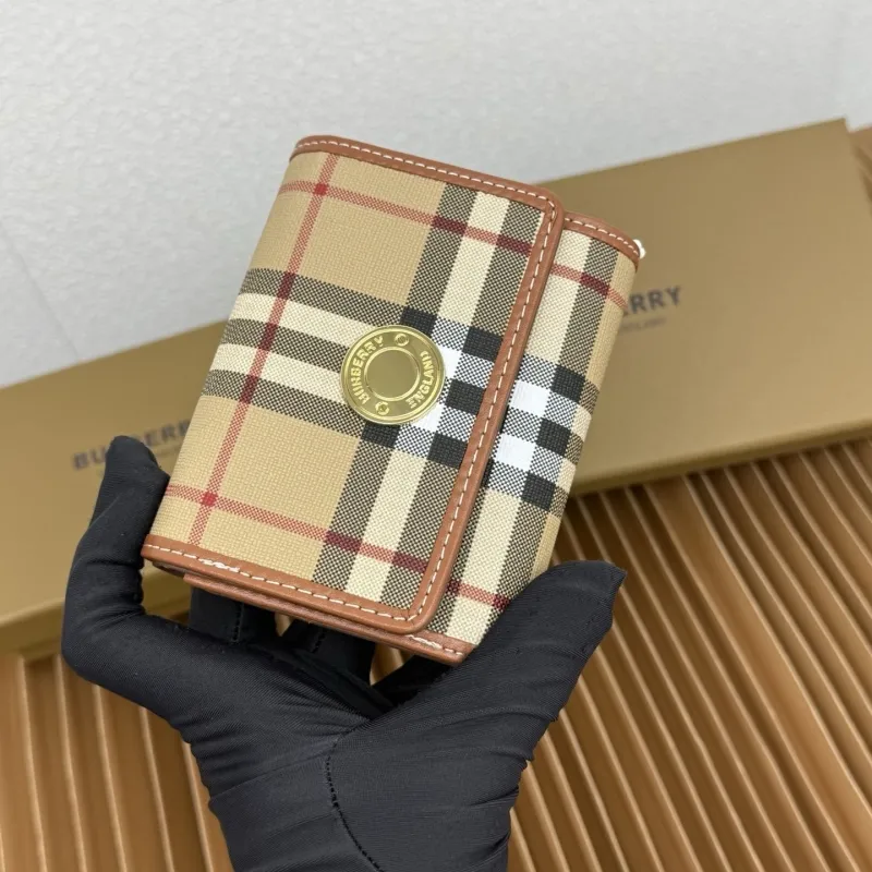 Burberry Vintage Check Small Trifold Wallet - Image 3