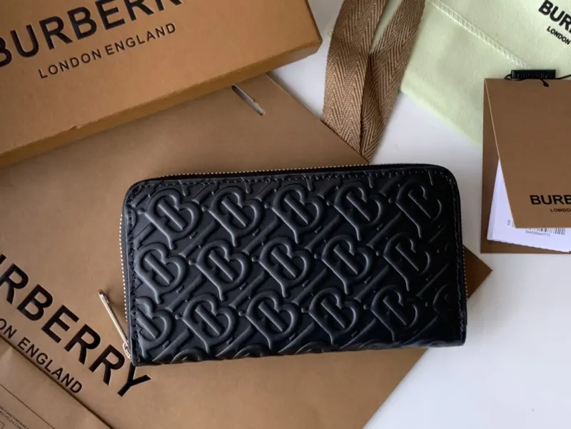 Alternative view of Burberry Black Monogram Zip Around Wallet
