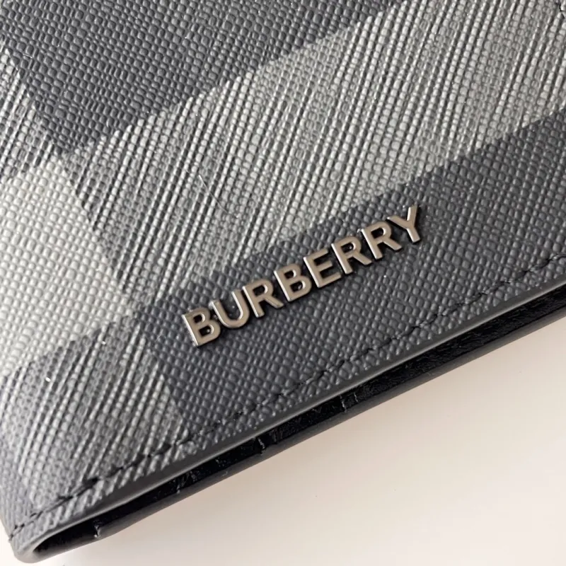 Burberry Black Check Bifold Wallet - Image 5