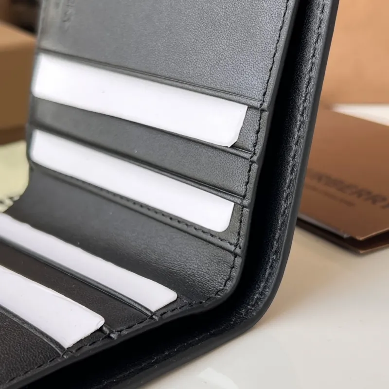 Burberry Black Check Bifold Wallet - Image 9