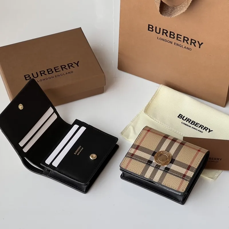 Burberry Vintage Check Small Bifold Wallet
