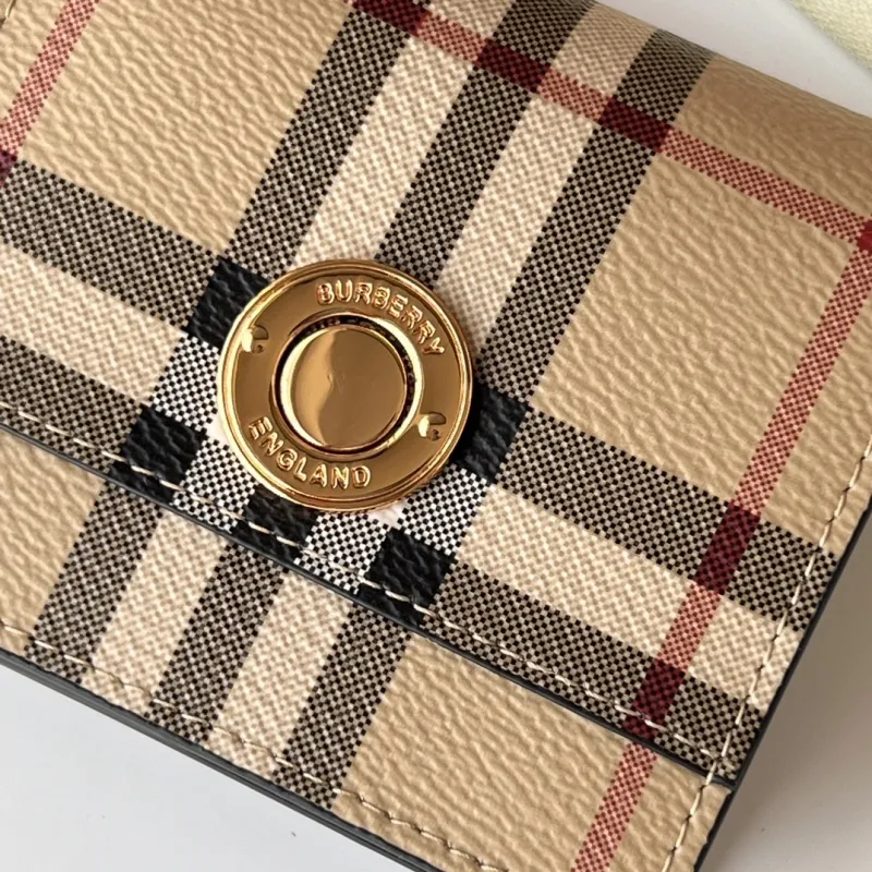 Burberry Vintage Check Small Bifold Wallet - Image 3