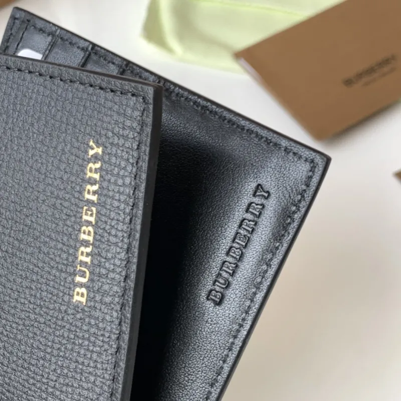 Burberry Black Leather Bifold Wallet - Image 6