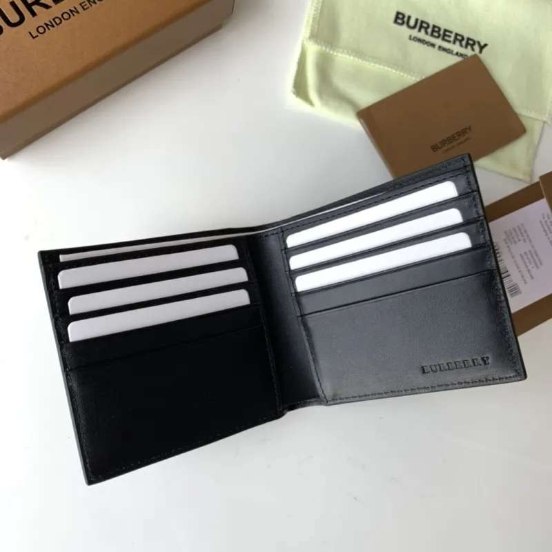 Burberry Black Leather Bifold Wallet - Image 7