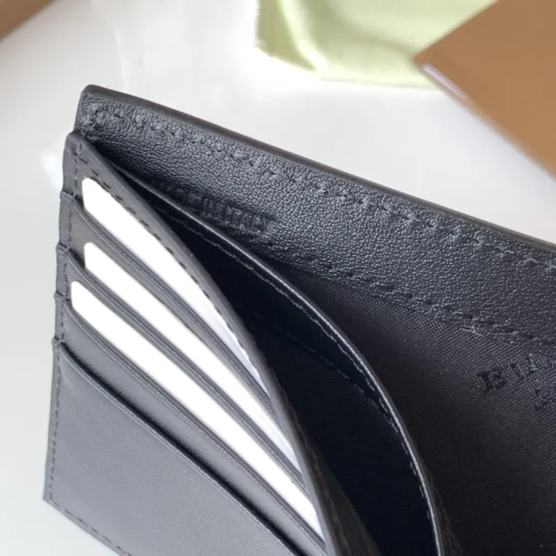 Burberry Black Leather Bifold Wallet - Image 8