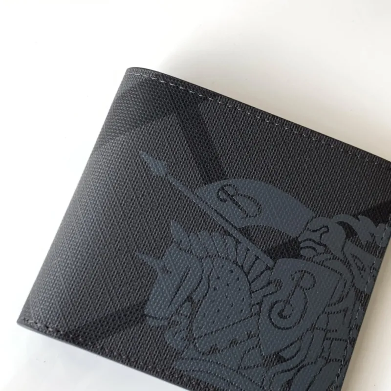 Burberry Dark Gray Bifold Wallet 77 - Image 4