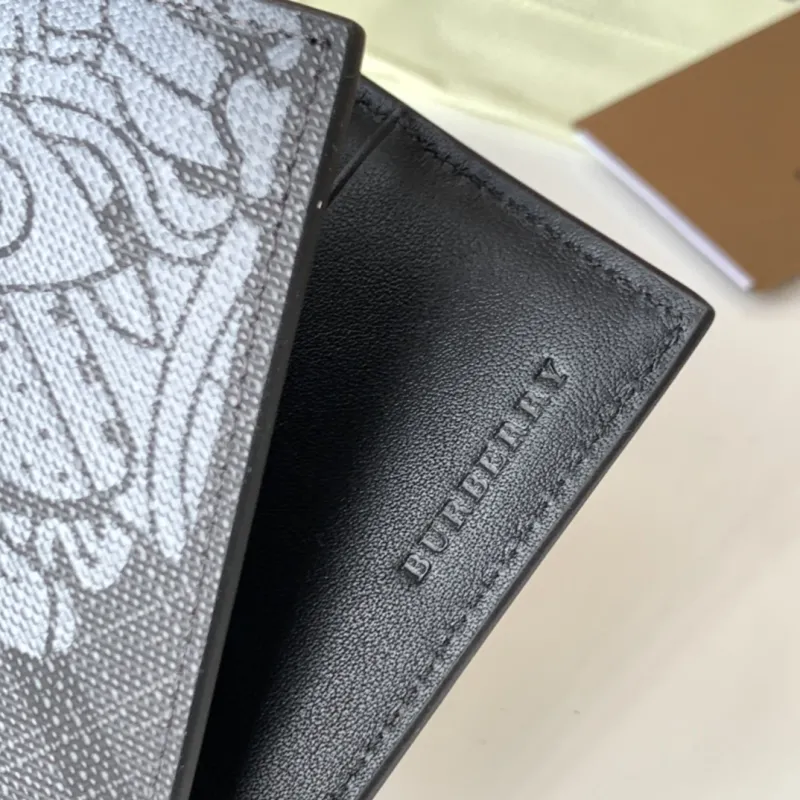 Burberry Dark Gray Bifold Wallet 77 - Image 6