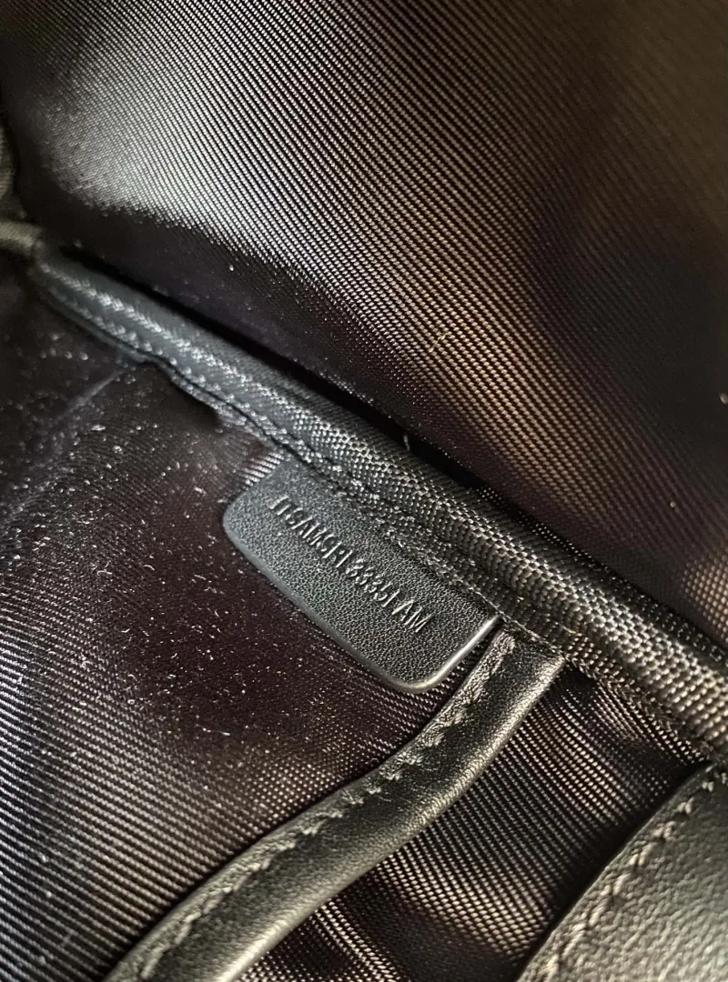 Burberry Mens Charcoal Check Briefcase - Image 8