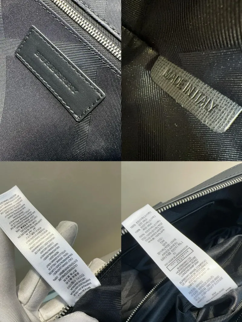 Burberry Black Men's Leather Briefcase - Image 9