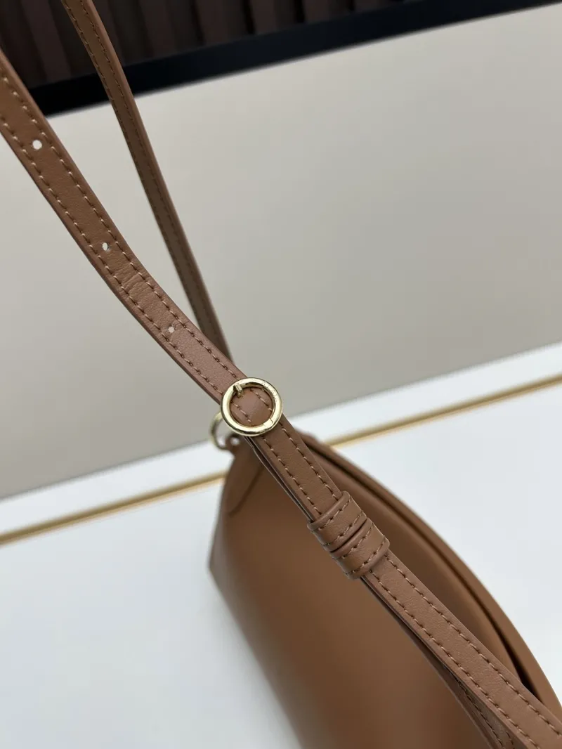 ALAIA Brown Leather Top Handle Crossbody Bag - Image 4