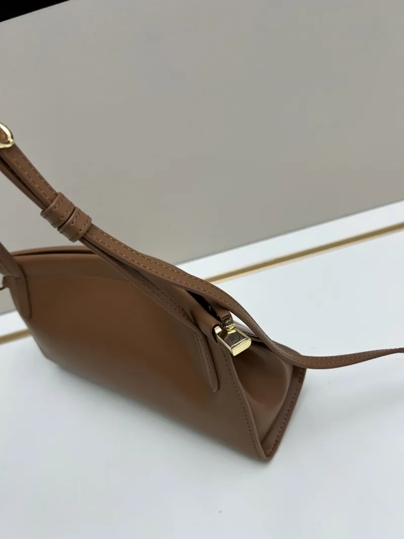 ALAIA Brown Leather Top Handle Crossbody Bag - Image 5