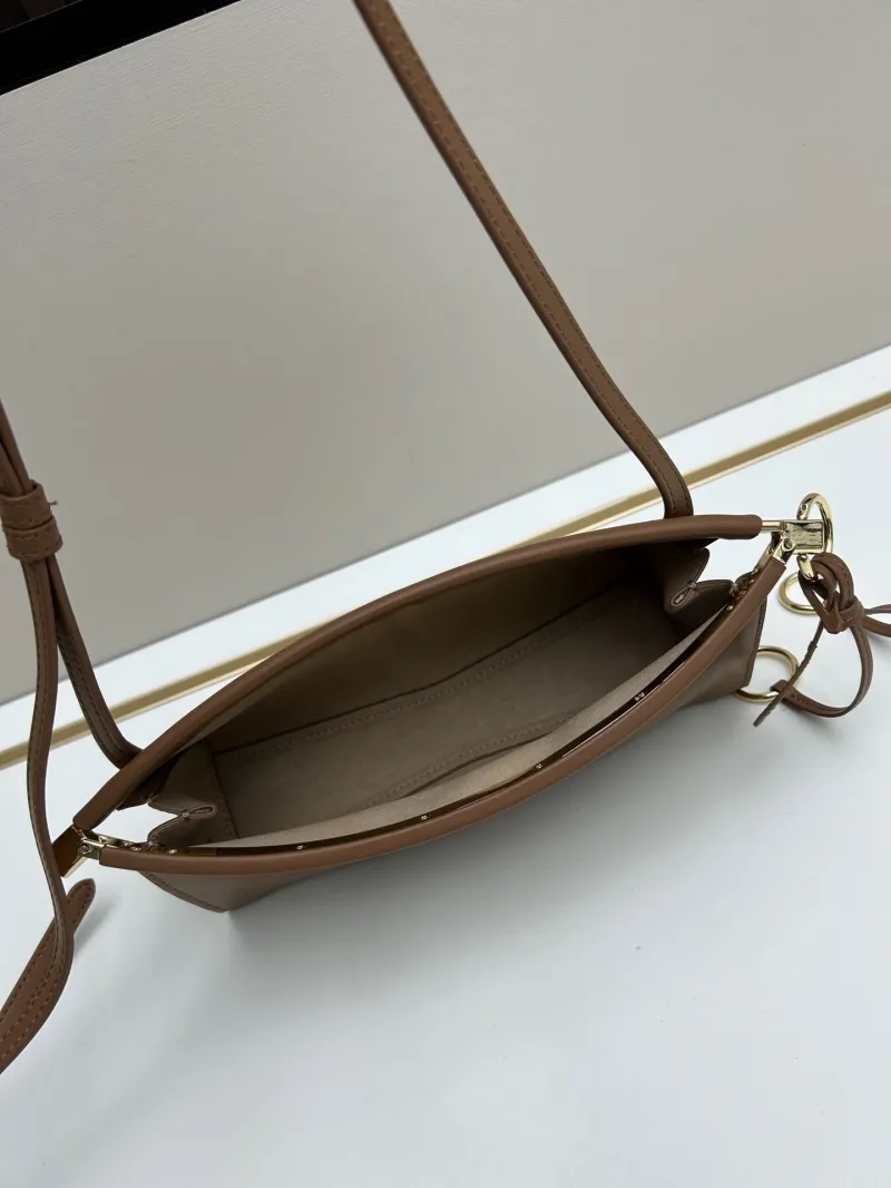 ALAIA Brown Leather Top Handle Crossbody Bag - Image 7