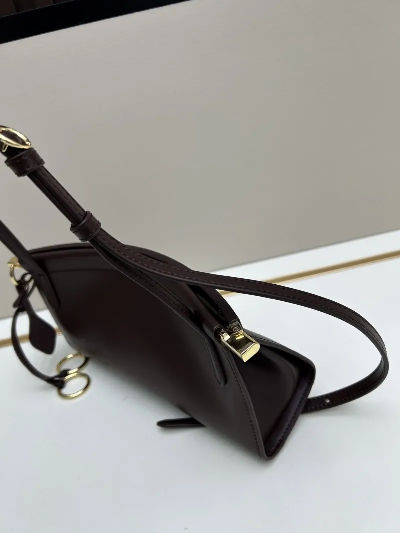ALAIA Brown Leather Crossbody Bag - Image 3
