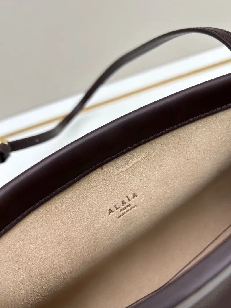 ALAIA Brown Leather Crossbody Bag - Image 8