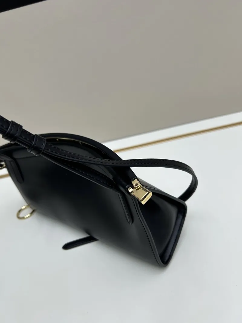 Alaia Black Leather Crossbody Bag - Image 3