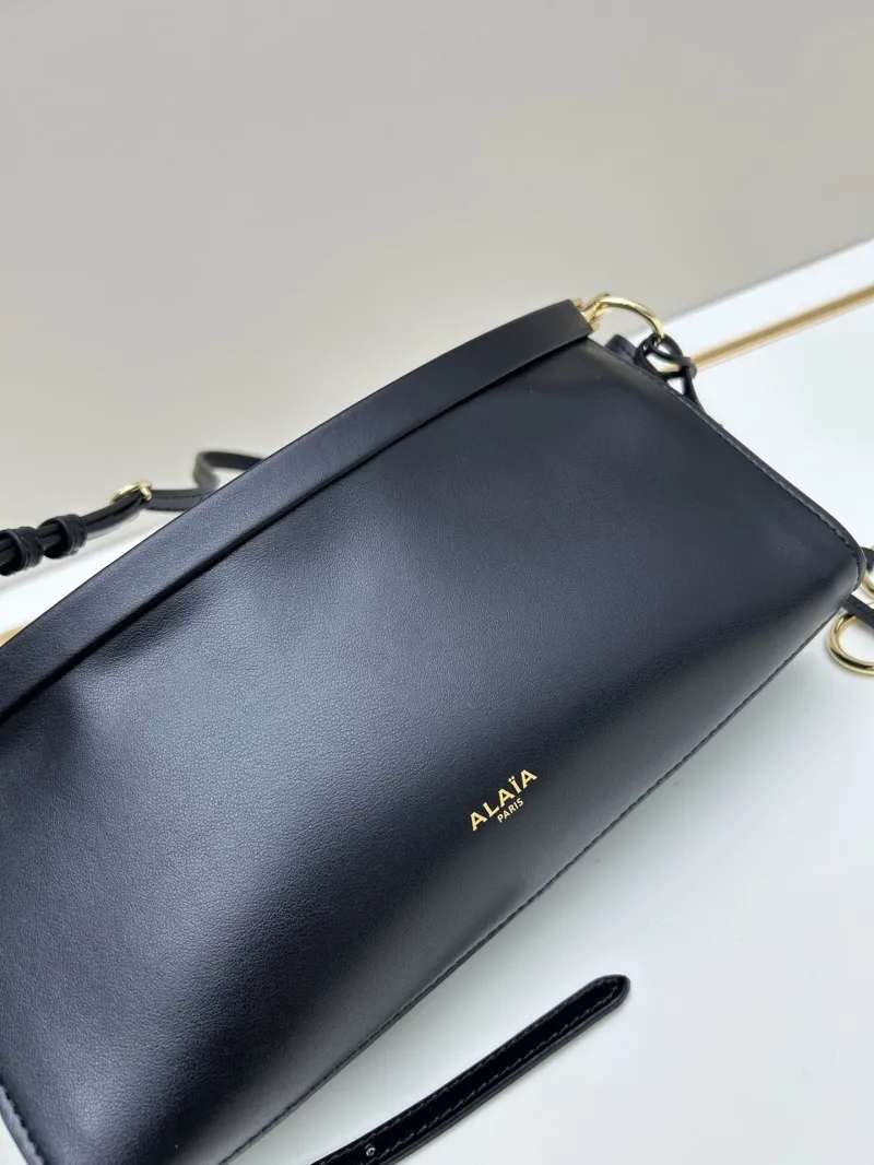Alaia Black Leather Crossbody Bag - Image 4