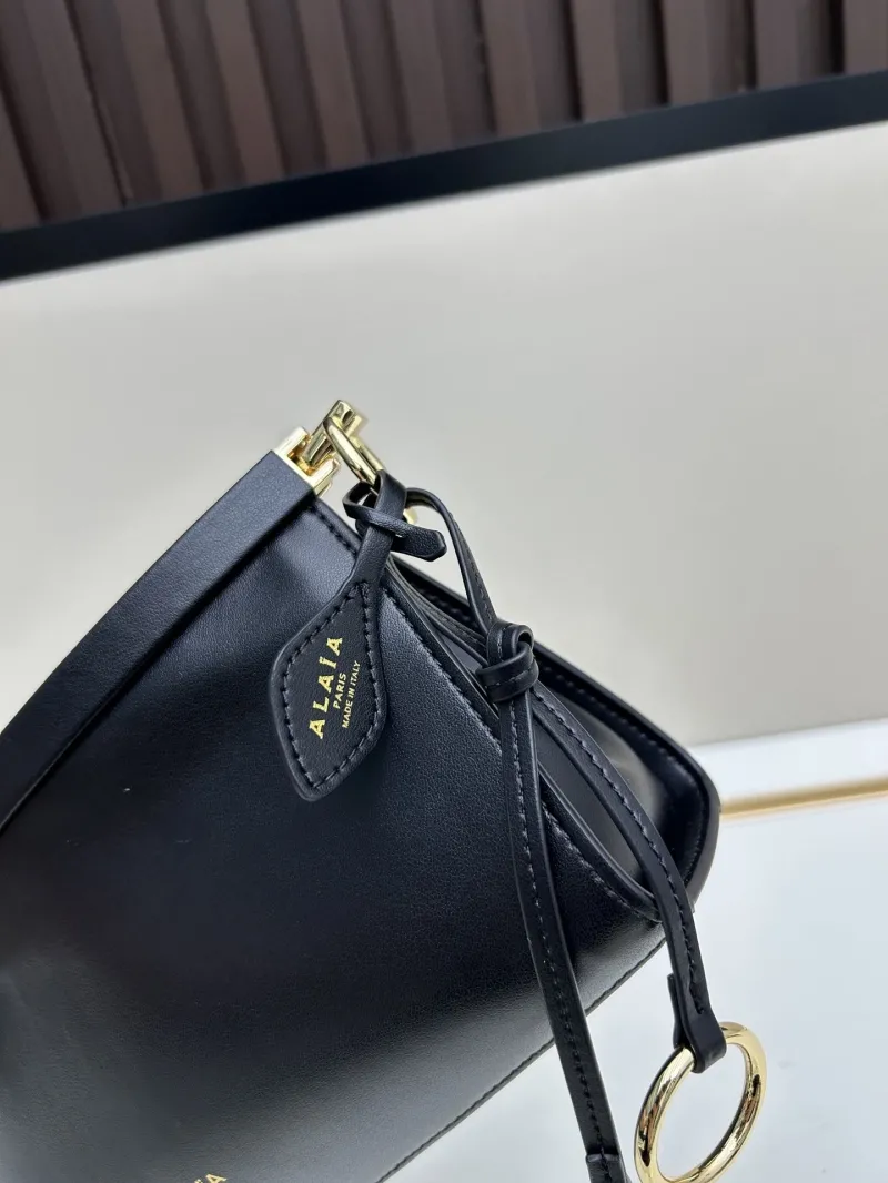 Alaia Black Leather Crossbody Bag - Image 6
