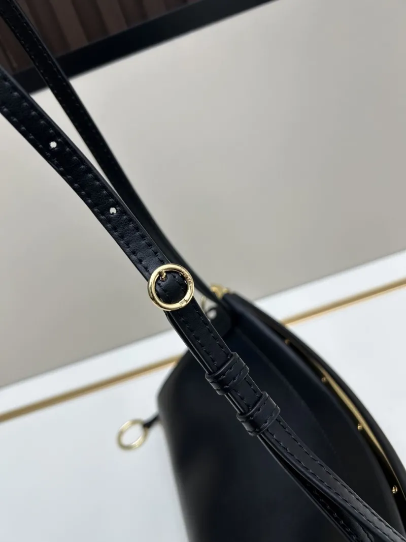 Alaia Black Leather Crossbody Bag - Image 7