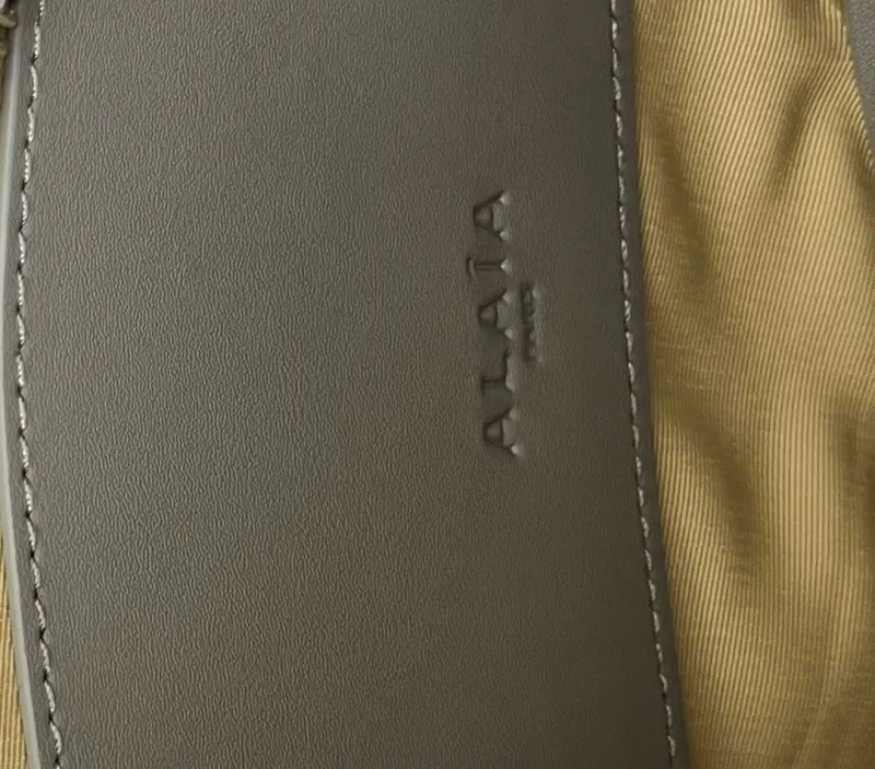 ALAIA Gray Top Handle Hobo Bag H08867 - Image 9