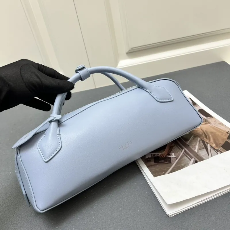 Alaia Light Blue Top Handle Bag - Image 4