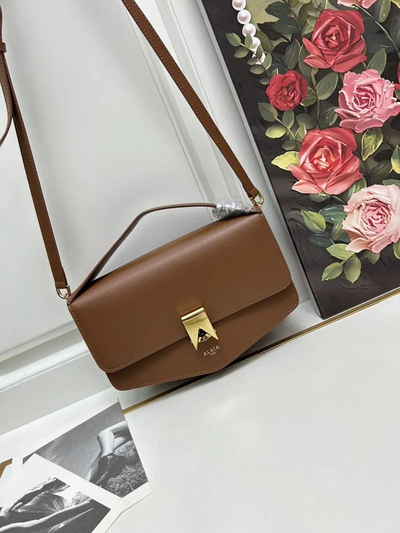 ALAIA Brown Top Handle Crossbody Bag H03129 - Image 3