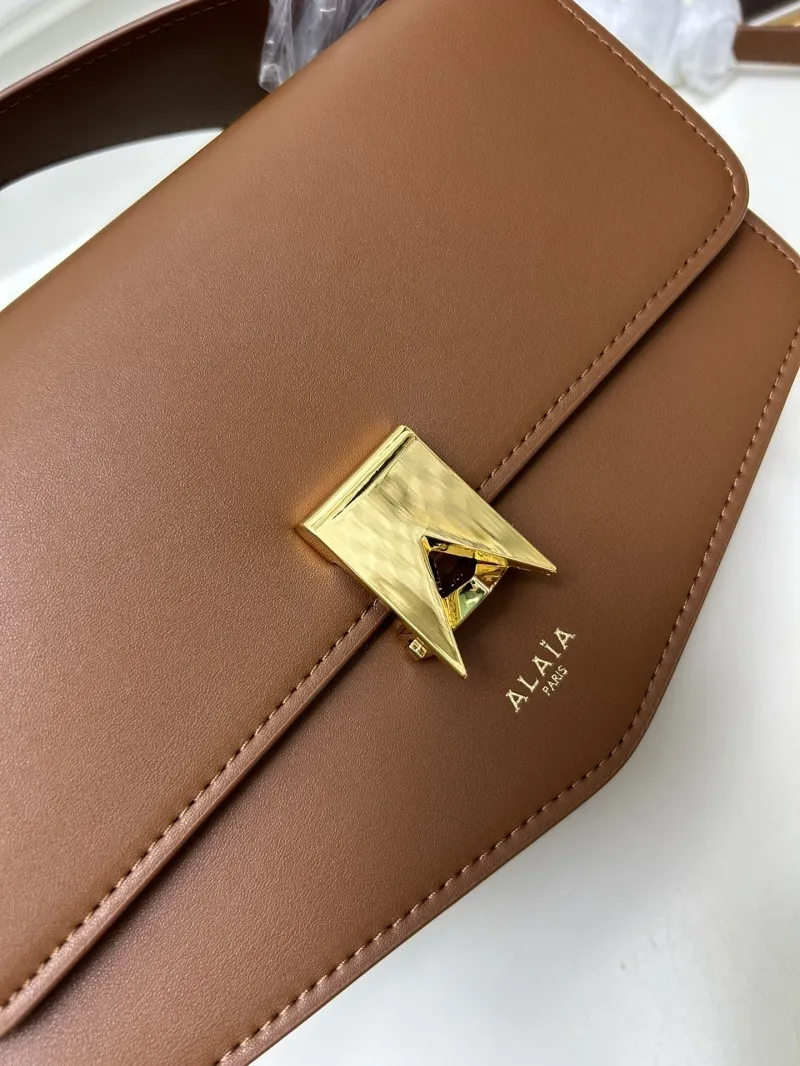 ALAIA Brown Top Handle Crossbody Bag H03129 - Image 4