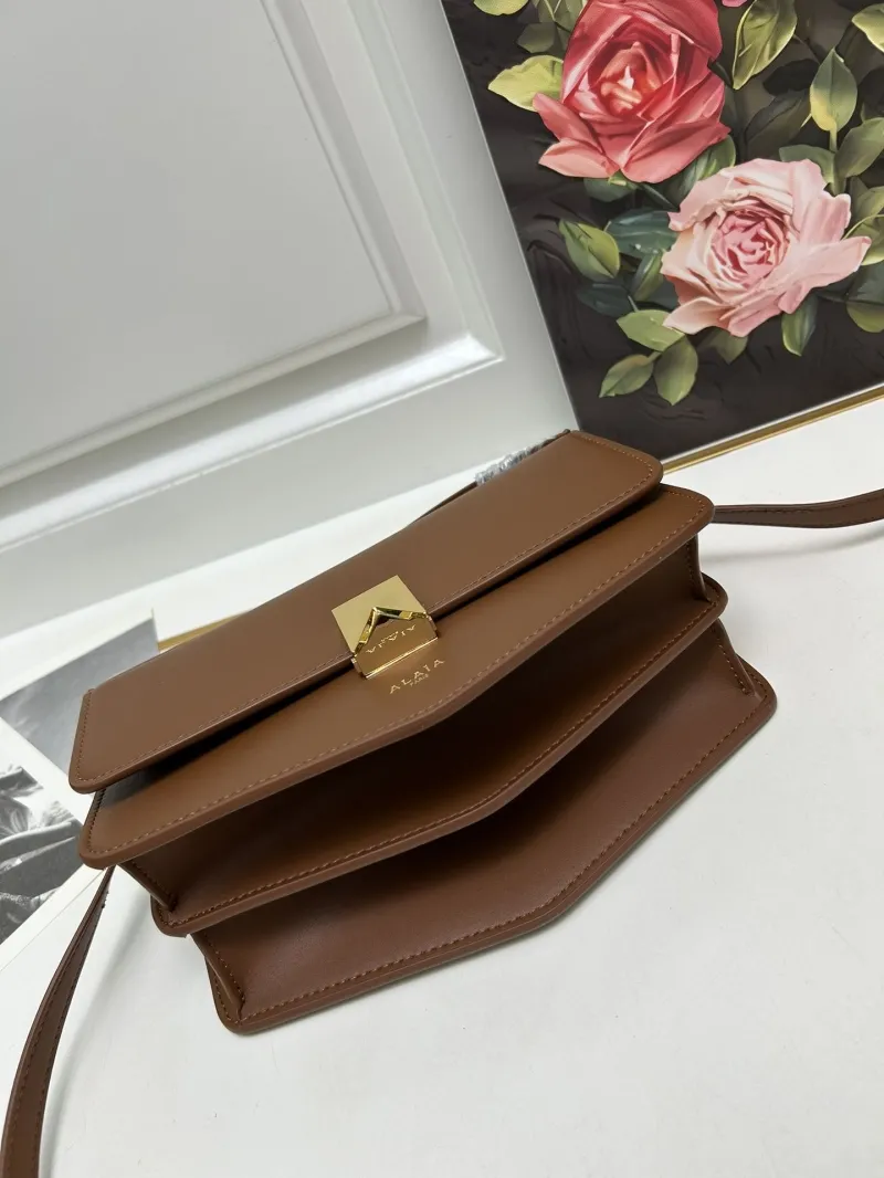 ALAIA Brown Top Handle Crossbody Bag H03129 - Image 7