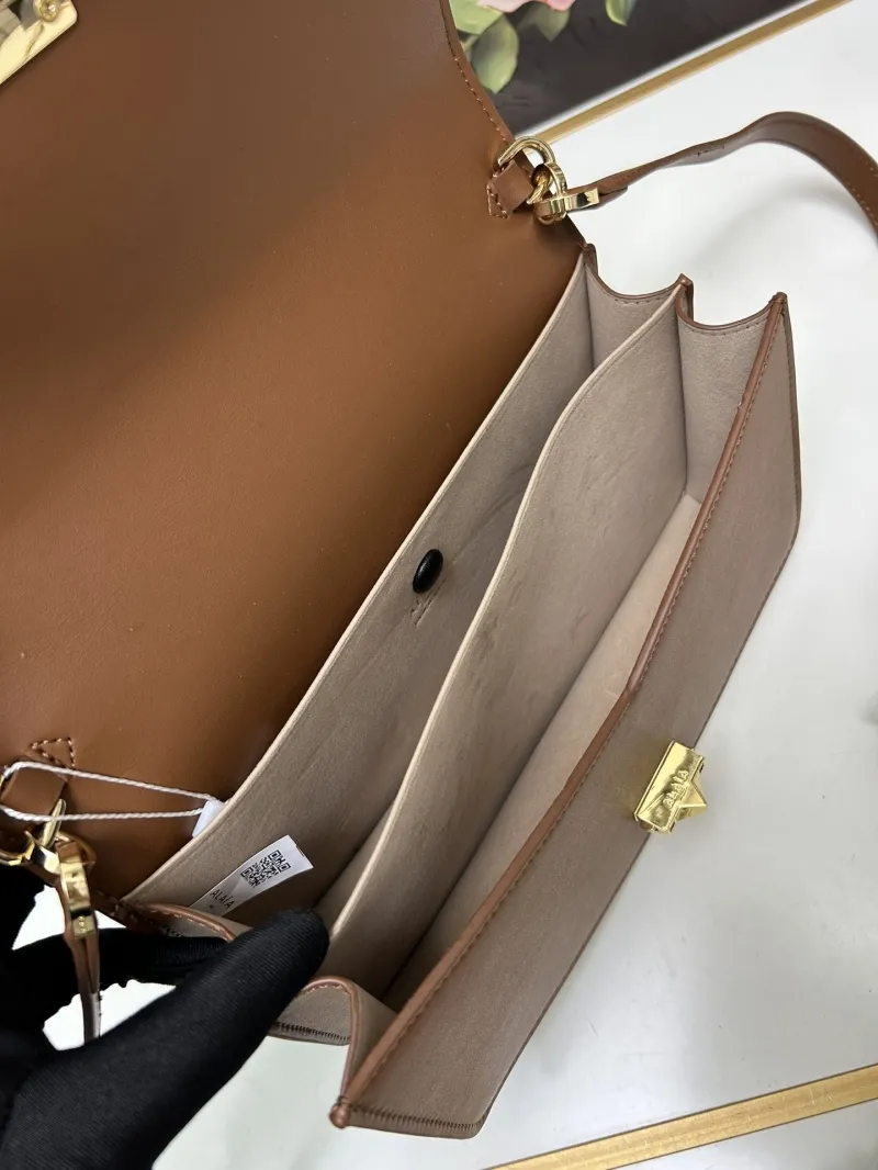 ALAIA Brown Top Handle Crossbody Bag H03129 - Image 8