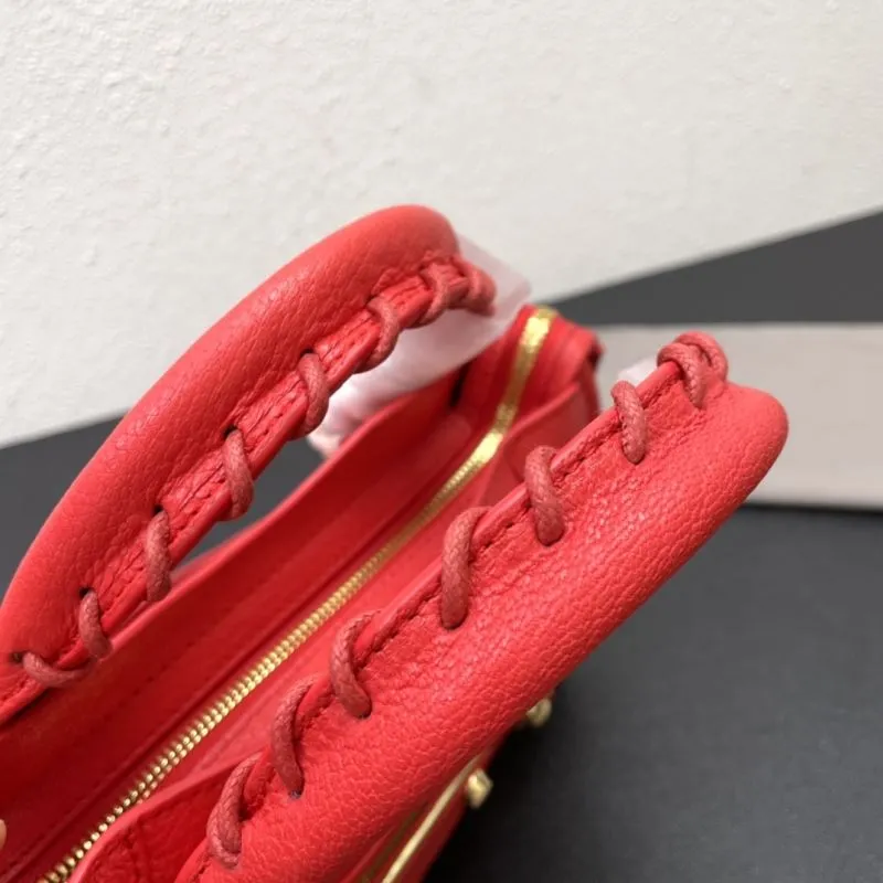 Balenciaga Red Medium Classic City Handbag - Image 5