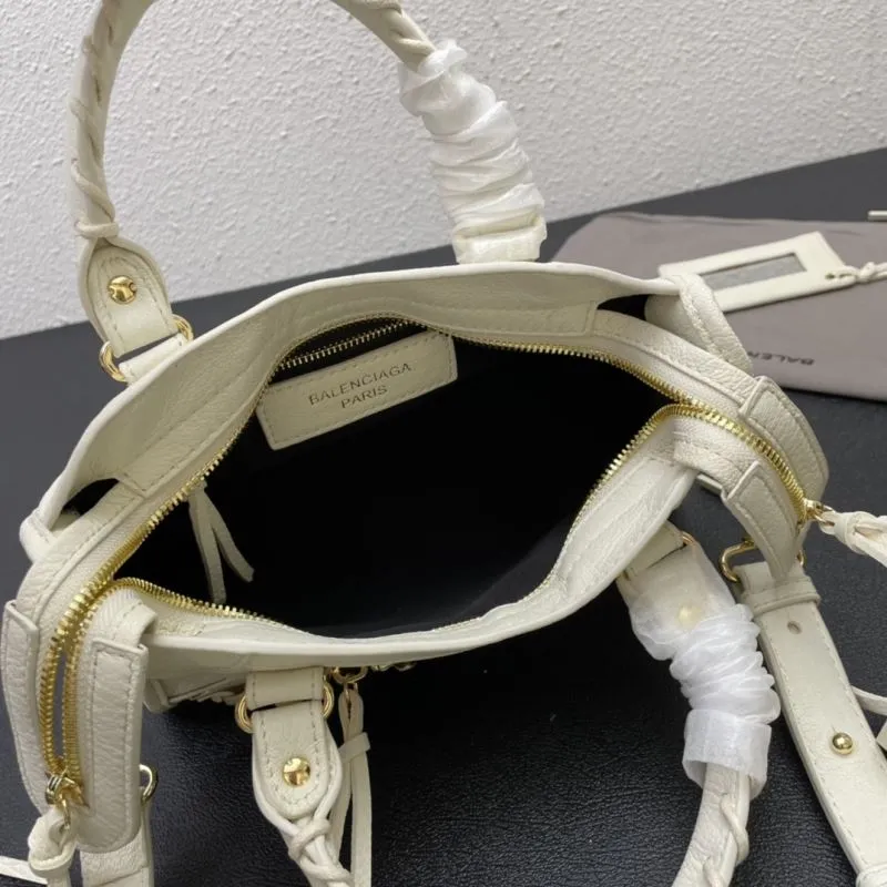 Balenciaga Small White Classic City Crossbody Bag - Image 8