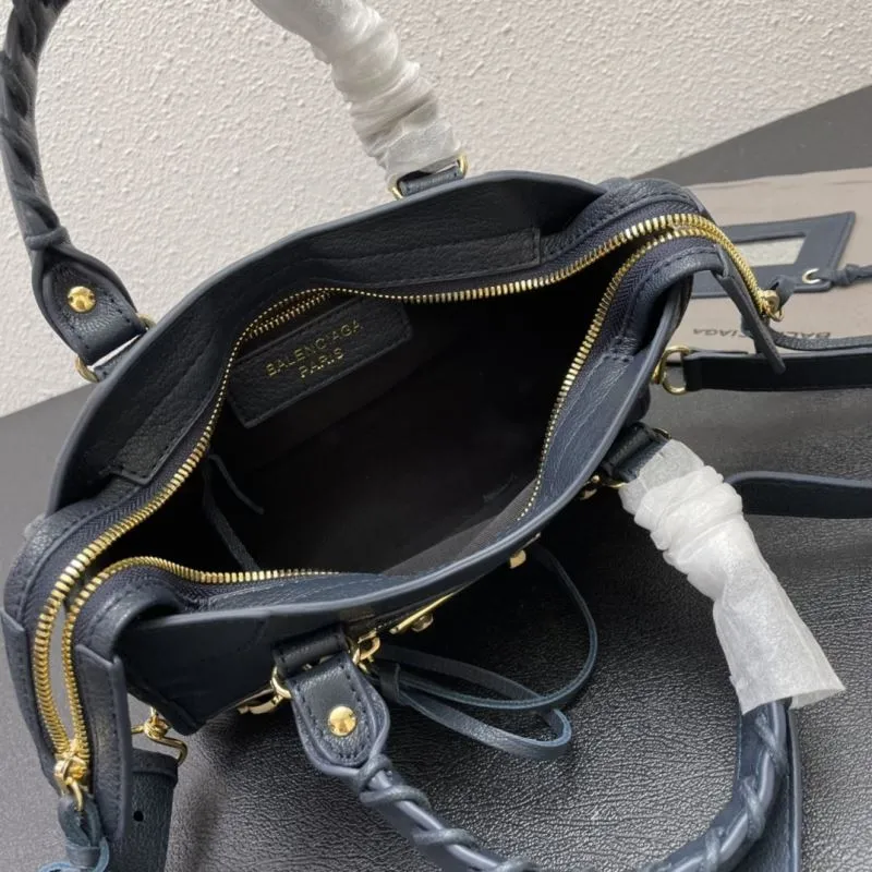 Balenciaga Small 24cm Navy Classic City Shoulder Bag - Image 8