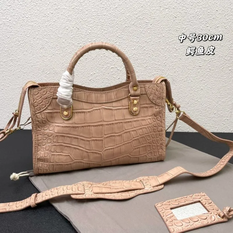 Alternative view of Balenciaga Classic City Crocodile Embossed Medium 30cm Handbag