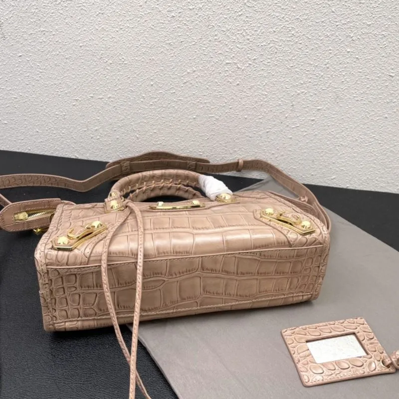 Balenciaga Classic City Crocodile Embossed Medium 30cm Handbag - Image 7