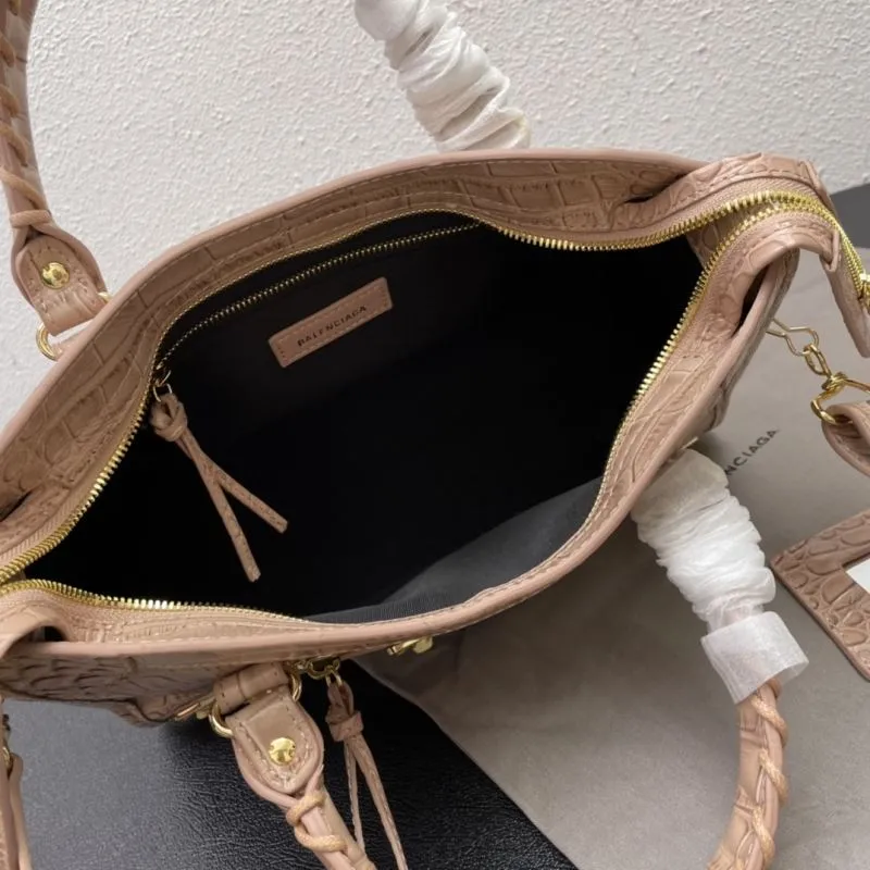 Balenciaga Classic City Crocodile Embossed Medium 30cm Handbag - Image 8