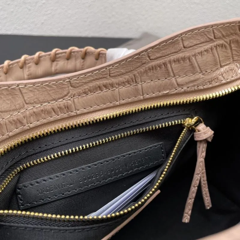 Balenciaga Classic City Crocodile Embossed Medium 30cm Handbag - Image 9