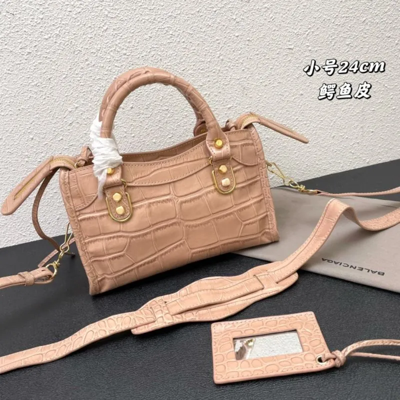 Alternative view of Balenciaga Small Classic City Crocodile Leather Crossbody Bag