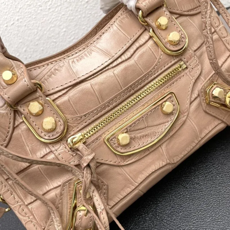 Balenciaga Small Classic City Crocodile Leather Crossbody Bag - Image 4