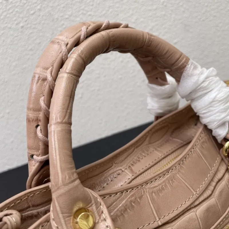 Balenciaga Small Classic City Crocodile Leather Crossbody Bag - Image 5