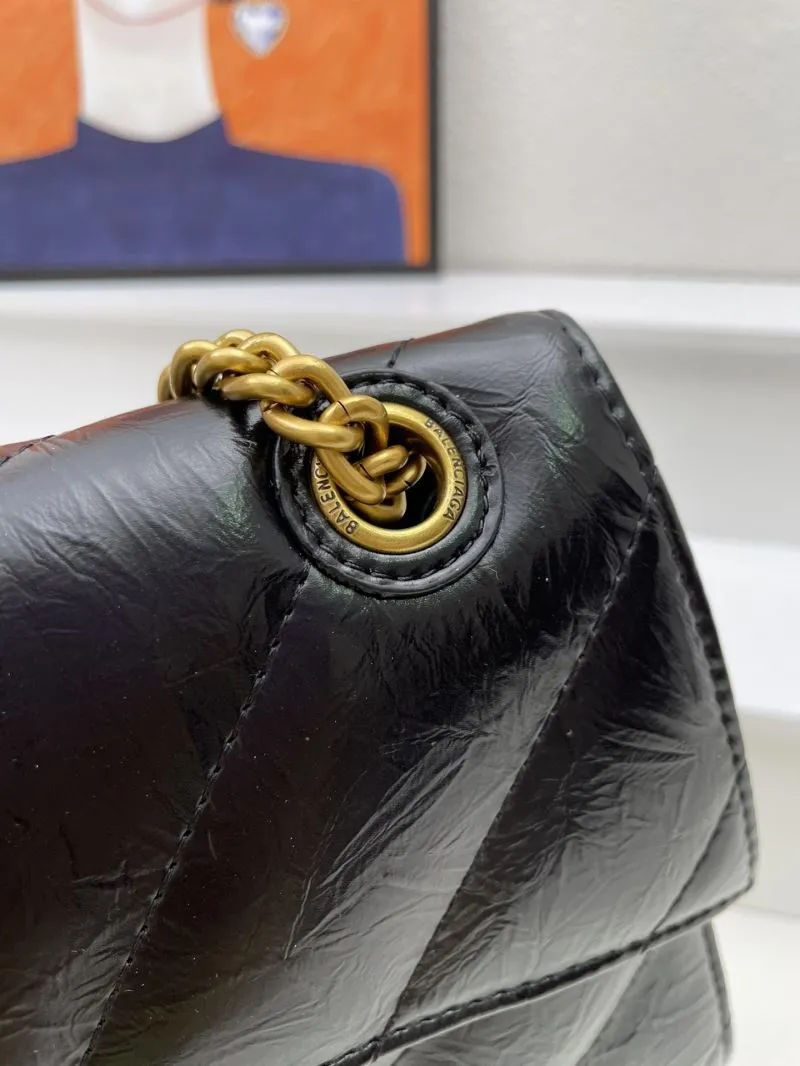 Balenciaga Black Hourglass Chain Shoulder Bag 8911 - Image 5