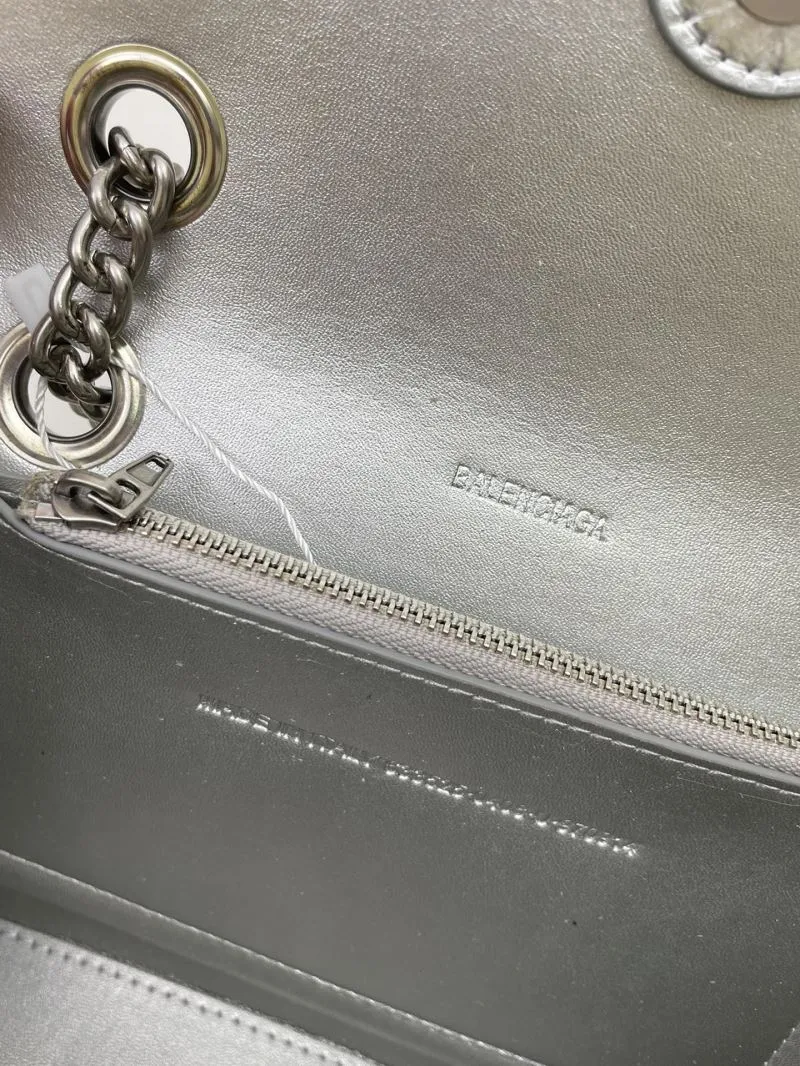 Balenciaga Silver Hourglass Chain Shoulder Bag 8911 - Image 9