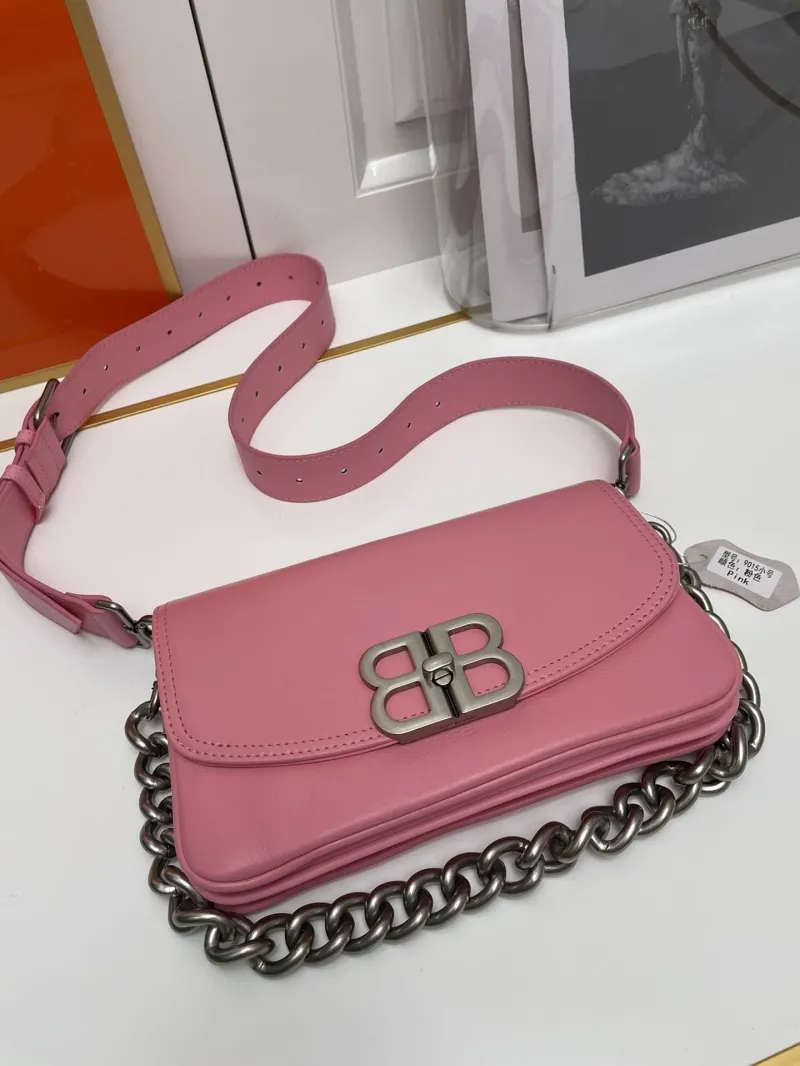Balenciaga Pink Small Satchel Bag 9015 - Image 7