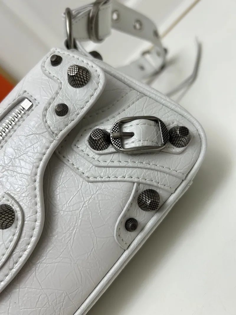 Balenciaga White Satchel Bag 9020 Small Large - Image 4
