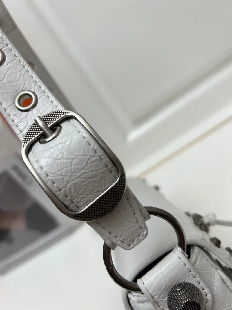 Balenciaga White Satchel Bag 9020 Small Large - Image 5