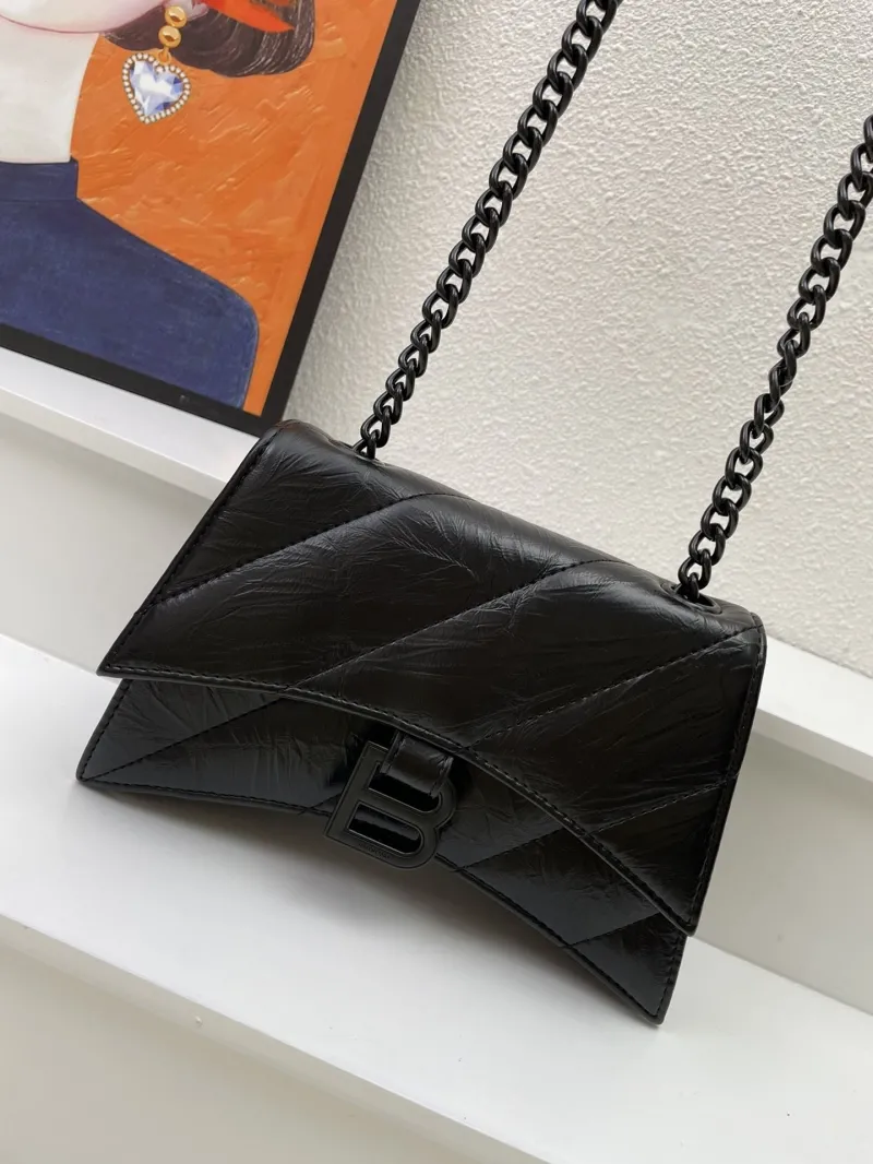 Balenciaga Mini 21cm Black Chain Satchel Bag 8915 - Image 8