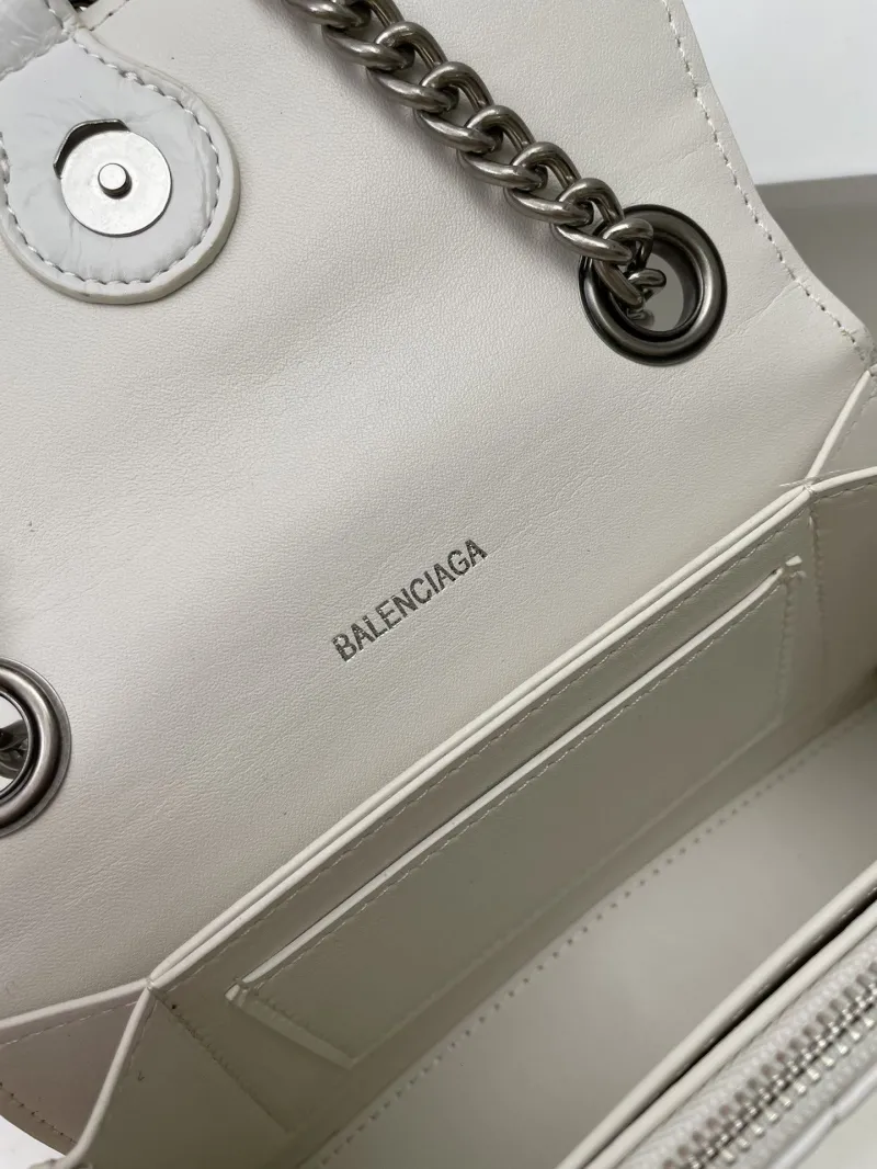 Balenciaga White Mini Chain Satchel Bag 8915 - Image 9
