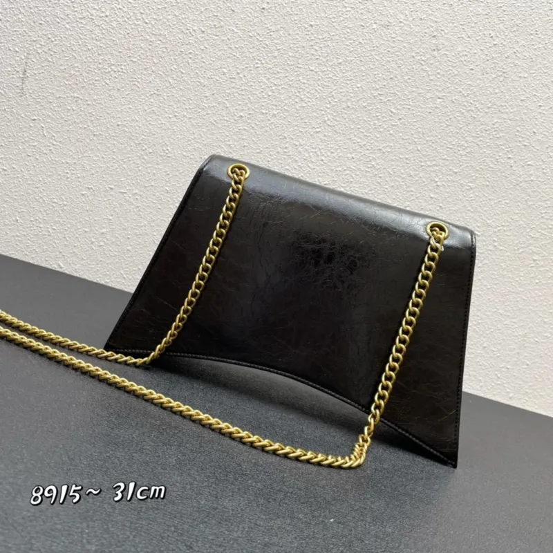 Balenciaga Black Leather Satchel Bag 8915 31cm - Image 3